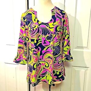 Katherine Way tunic top. Made in USA. Size XL. Multiple colors. Great‎ fabric.